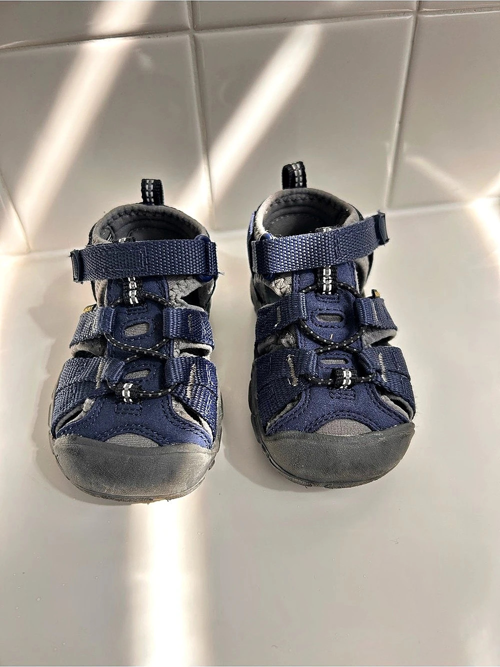 Keen Newport H2 or Seacamp II CNX Toddler Sandals Kids Blue & Gray Toddler